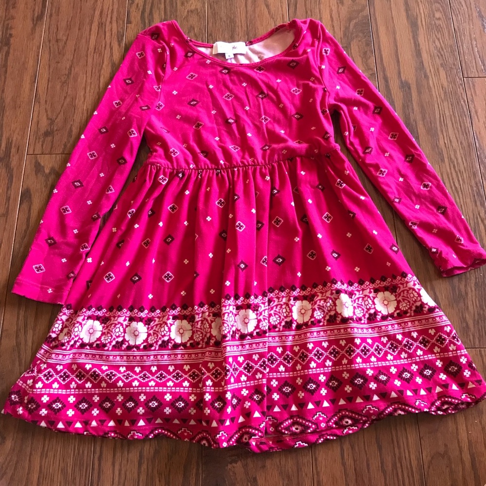 Cute girls dress / pink /black